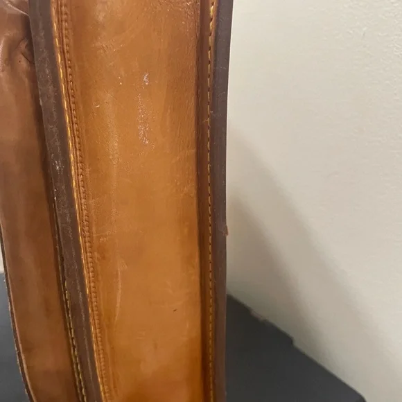 Vintage Brown Leather Handbag